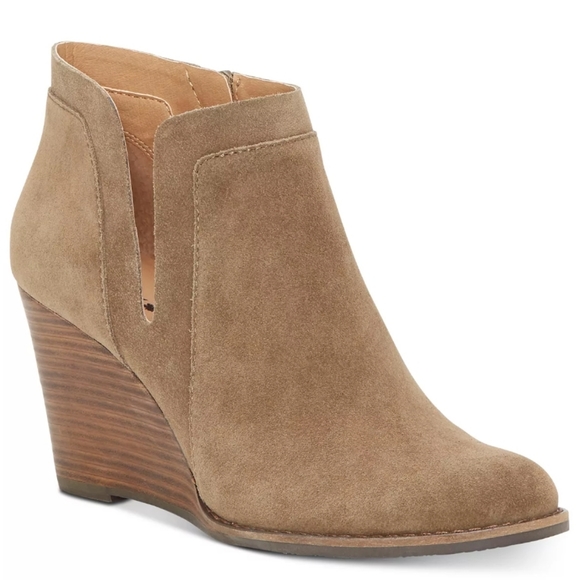 Lucky Brand Shoes - Lucky Brand Yabba Wedge Bootie Tan -11